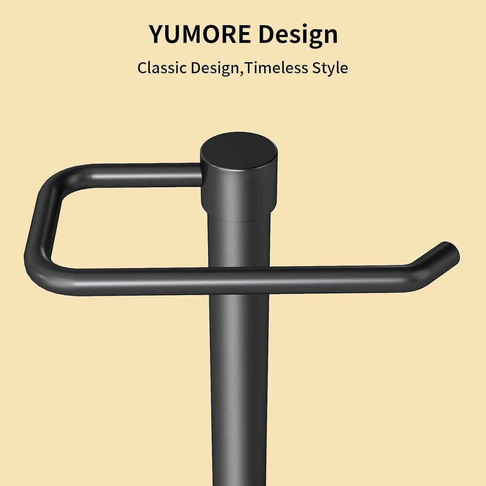 YUMORE Hand Towel Holder Stand Countertop, Pro Max Matte Black