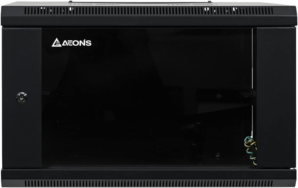 AEONS 6U Wall Mount Network Server Cabinet, 18" Depth, Pre-Assembled
