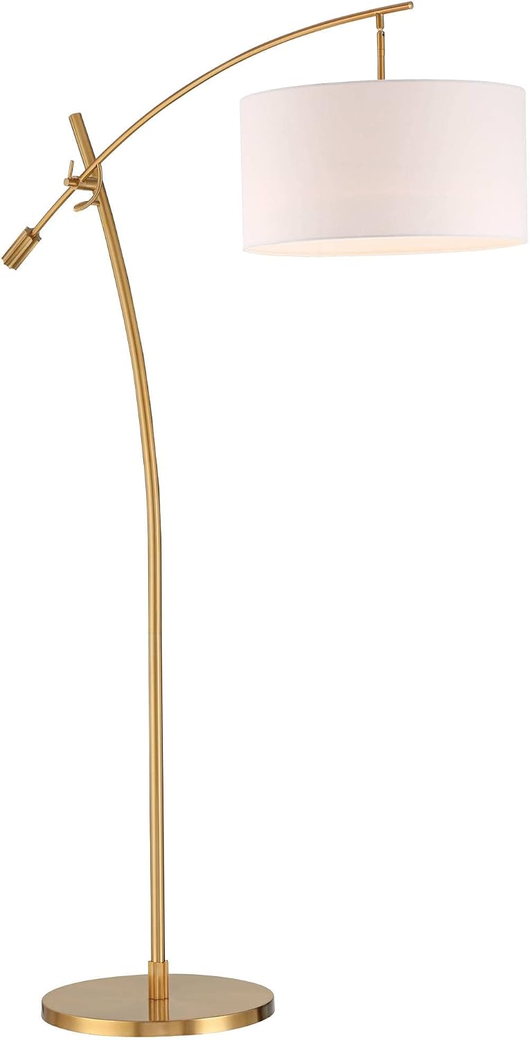 Raymond Warm Gold Adjustable Boom Arc 69" Tall Floor Lamp