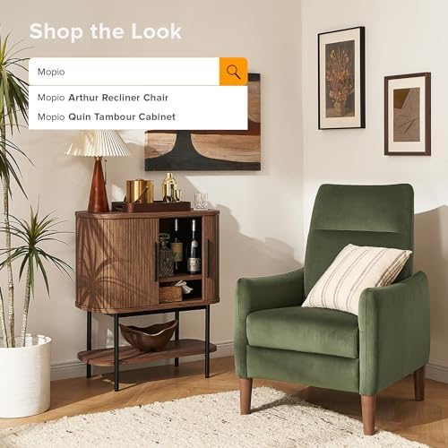 mopio Quin Storage Cabinet, Sideboard, Console Table, Fluted (Walnut)