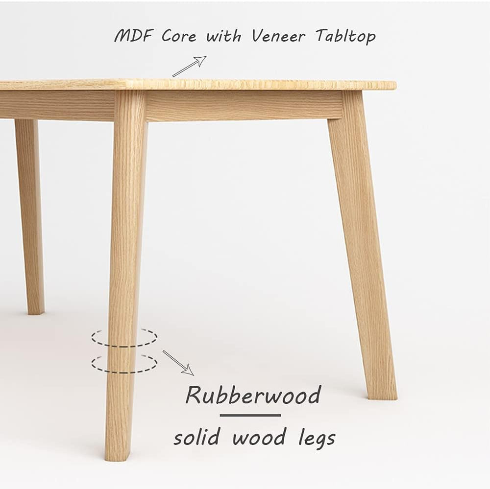 IOTXY Simple Wooden Writing Desk - 39" W PC Laptop Computer Table, Walnut