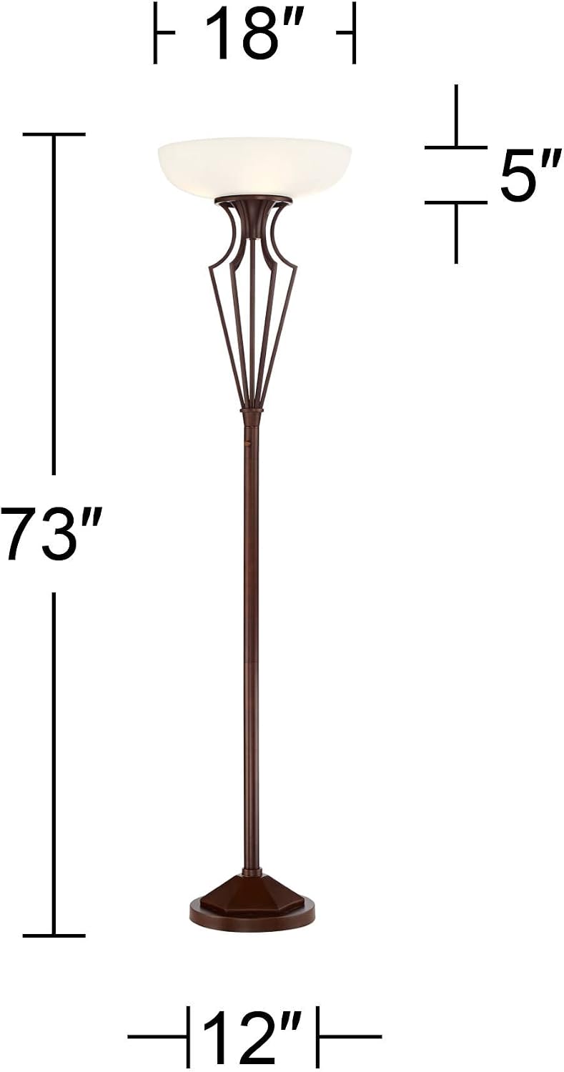 Volero 73" Tall Light Blaster 4-Light Torchiere Floor Lamp