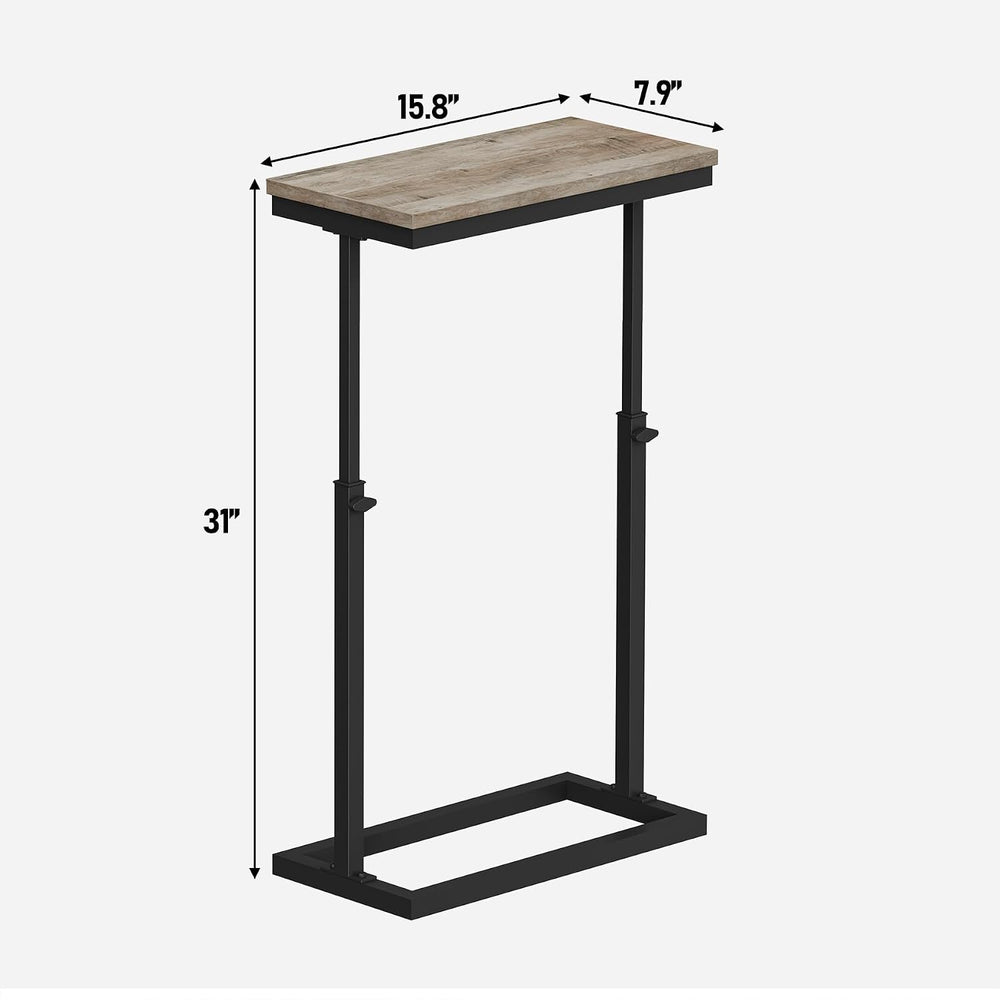 TUTOTAK End Table, Side Table, Tall Couch Table, Sofa Table