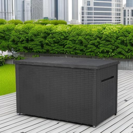 Keter Java 230 Gal Outdoor Storage Box for Patio and Pool Accessories