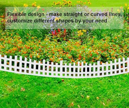 Garden Edging 33FT x 4.1~4.9IN Tall, Landscape Edging Borders with 60pcs Plas...