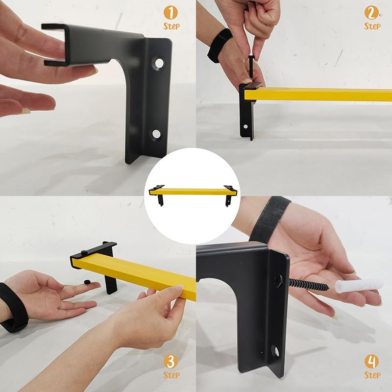 Wall-Mounted Rungs DIY | Set of 20 Fireproof Climbing Rungs | Antislip Standi...