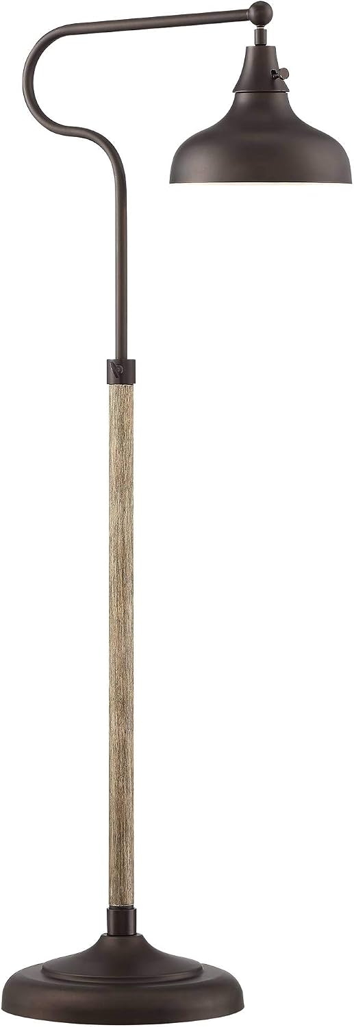Industrial Bronze Adjustable Downbridge 57" Tall Floor Lamp