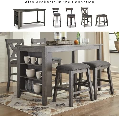 Signature Design by Ashley Caitbrook Counter Height Dining Table, Gray