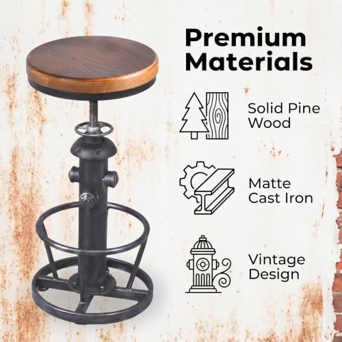 Topower 3 Piece Pub Bar Set Retro Round Bar Table and Stools for 2 Height Adjustable Pub Desk and Stools Match Bar Height and Counter Barstool Silver(1 Table + 2 Chairs)