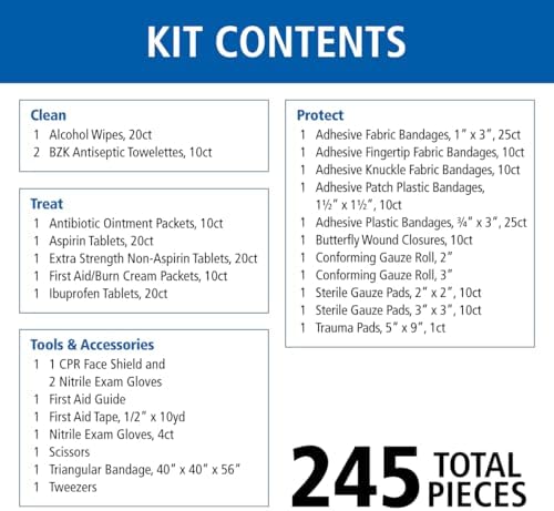 SmartCompliance 50-Person OSHA First Aid Cabinet with Medications