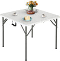 FDW | 34" Folding Table | White | Portable Plastic Table