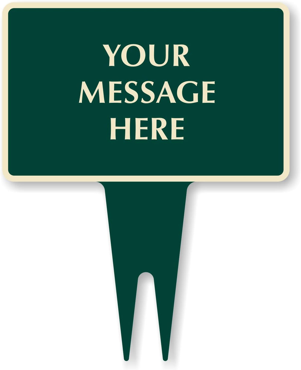 SmartSign Custom Yard Stake Sign - Add Your Message, 12"x15", 120 m...