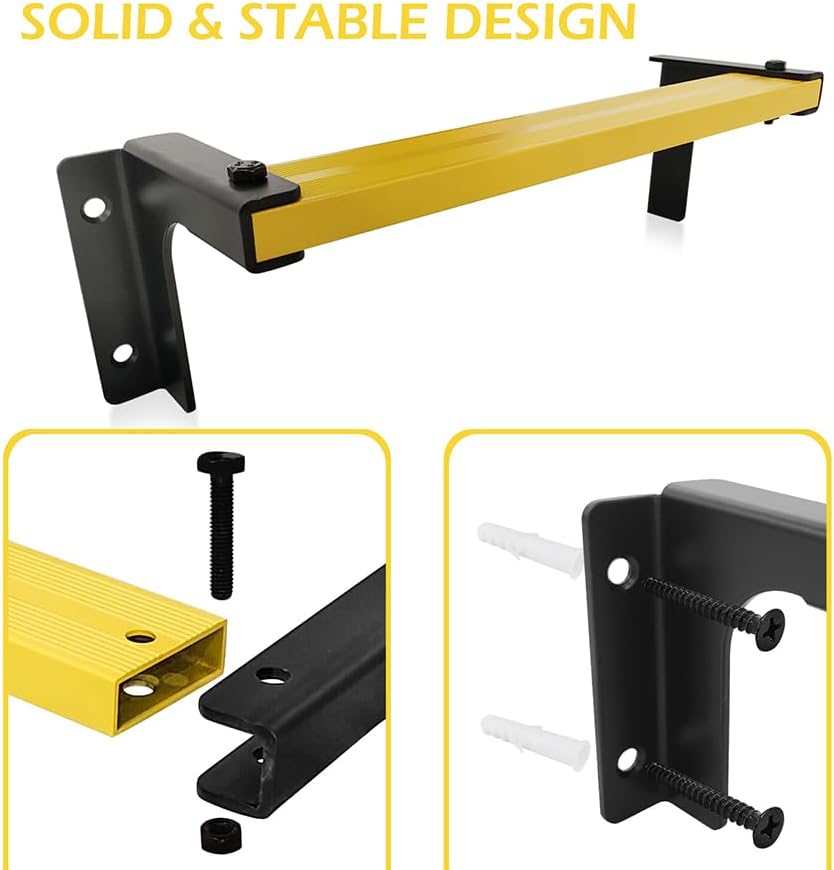 Wall-Mounted Rungs DIY | Set of 20 Fireproof Climbing Rungs | Antislip Standi...