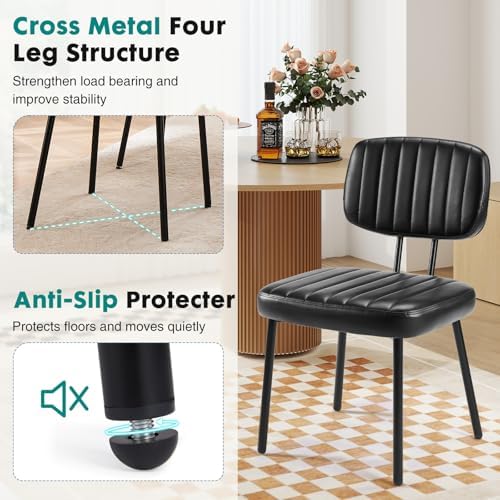 OLIXIS Dining Chairs Set of 4, Mid Century Modern Kitchen Chairs