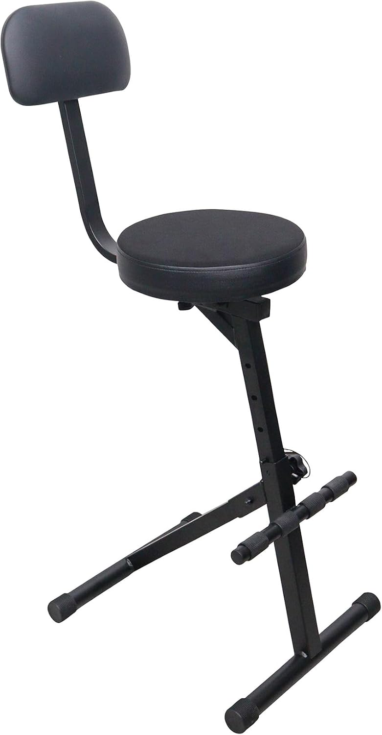 Prox X-GIGCHAIRMK2 Portable Folding AV Operator DJ Keyboard Drum Height Adjus...