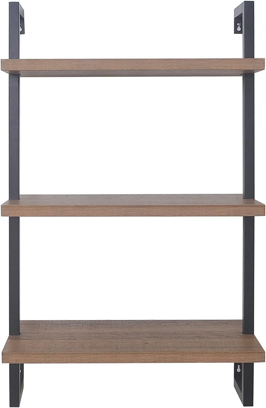 Nathan James Theo 3-Shelf Small Bookcase, Floating Wall Mount Bookshelf with ...