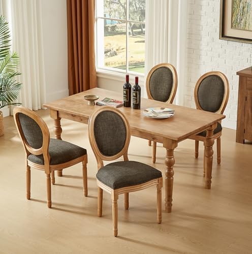 French Country Dining Chairs, Upholstered Dining Chairs Set of 4