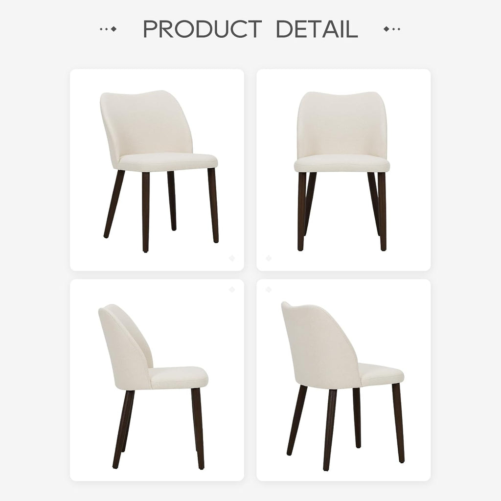 malol dining chairs set of 6, upholstered fabric, package contents