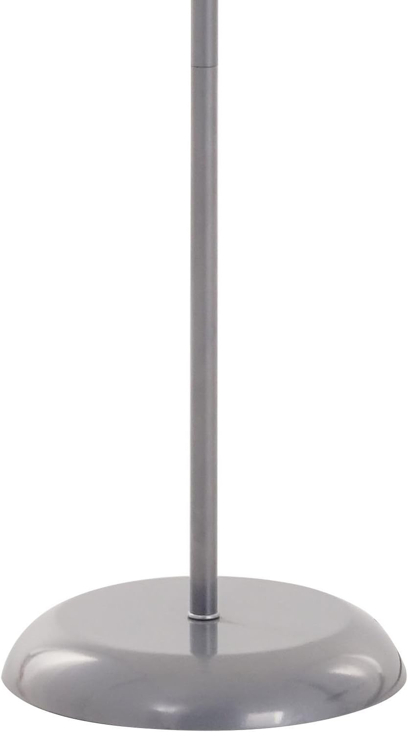 Catalina Lighting Traditional 3-Way Metal Torchiere Floor Lamp with White Pla...