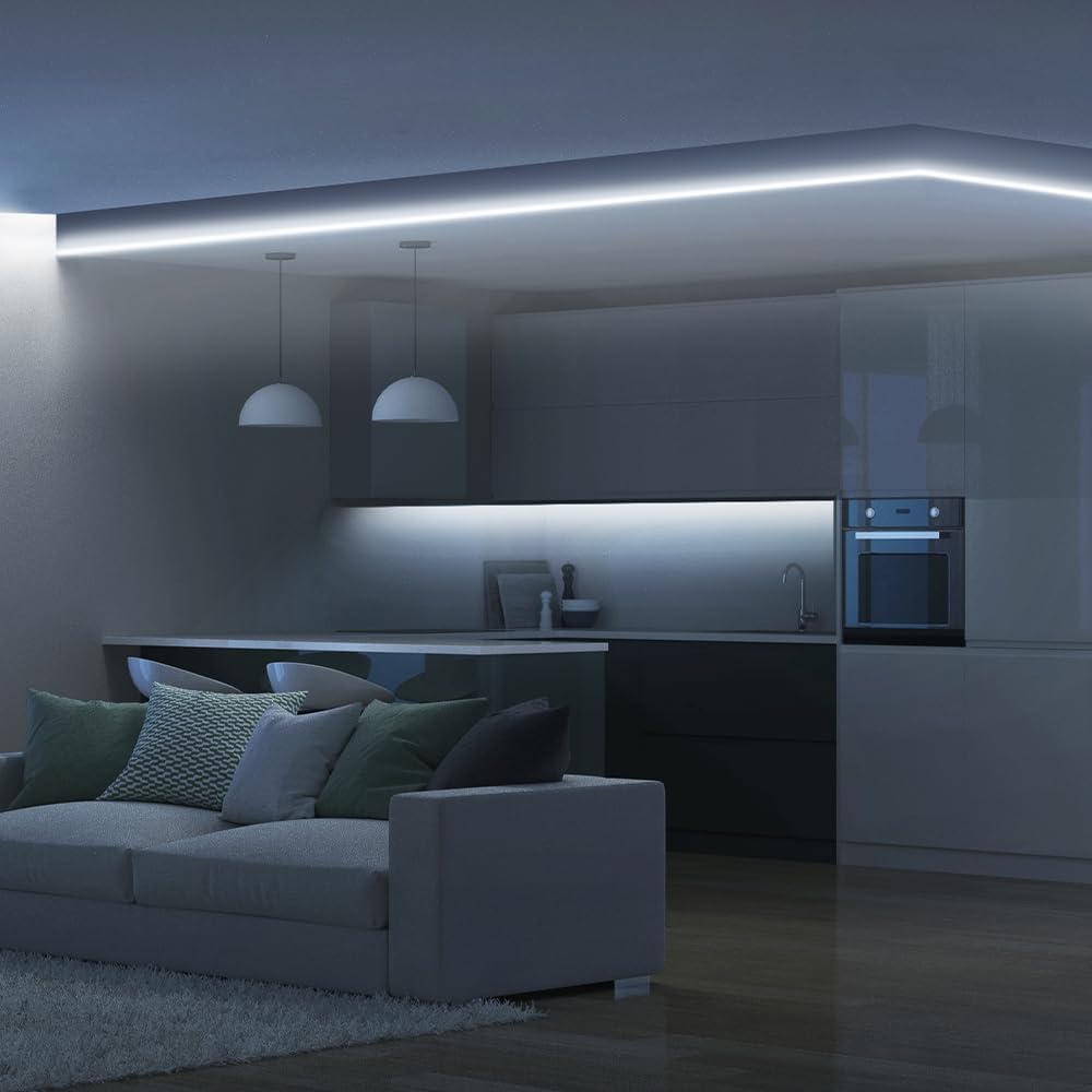 Feit Electric 16 ft COB LED Tape Light, 3000K, Remote Dimming, Plug-in