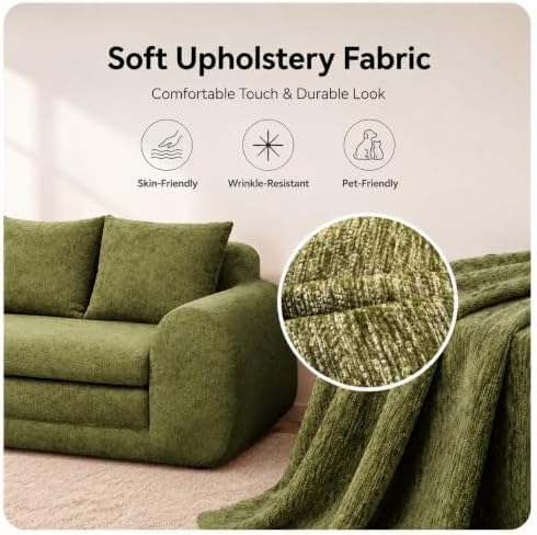 Fold Out Chair Bed, Folding Sofa Bed, 2 in 1 Convertible Sleeper Chair Bed fo...
