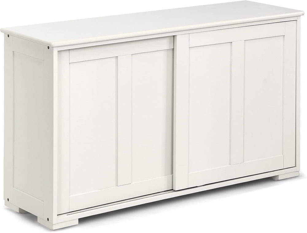 Costzon Sideboard Buffet Cabinet, Wooden Kitchen Storage Cabinet with Adjusta...