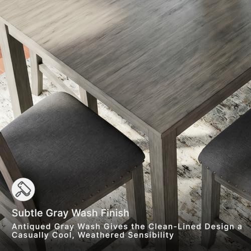 Signature Design by Ashley Caitbrook Counter Height Dining Table Set for 6