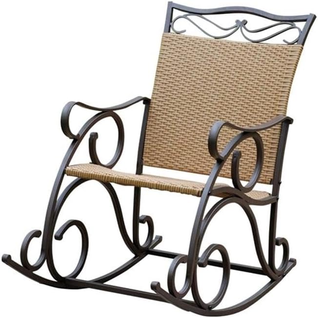 wicker resin/steel porch rocker, package contents