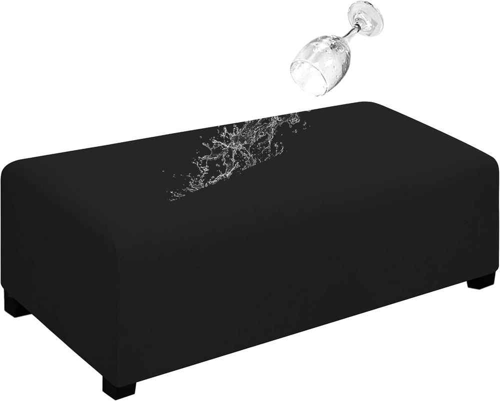 Easy-Going Waterproof Stretch XX-Large Rectangle Ottoman Cover Footstool