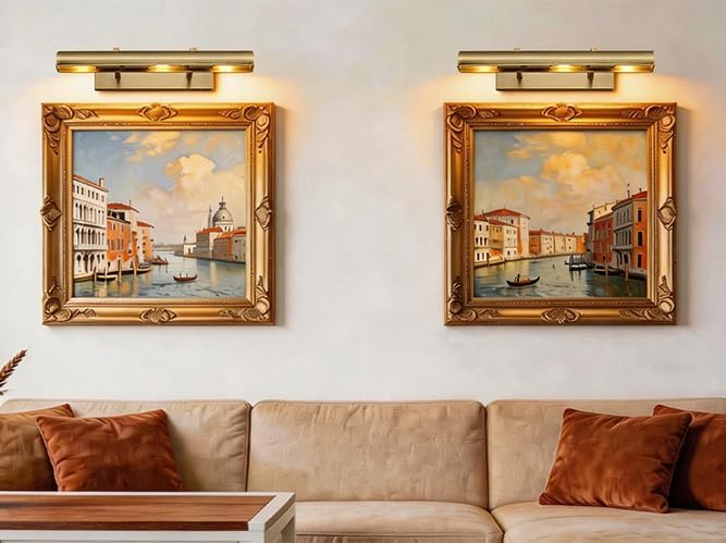 18 inch Hardwired Picture Light Brass Picture Light for Wall