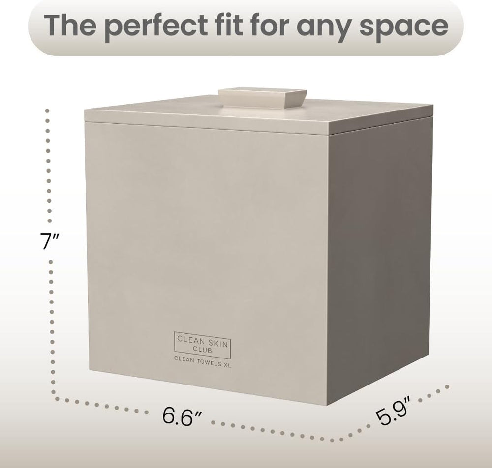 CLEAN SKIN CLUB Cement Box for 50 Disposable Clean Towels XL (Towels NOT Incl...