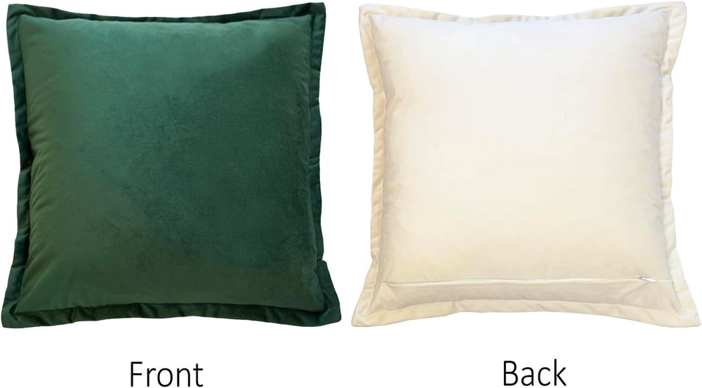 Green Yellow Gold Decorative Throw Pillow Covers, Set of 4, 18x18 Inch Solid ...