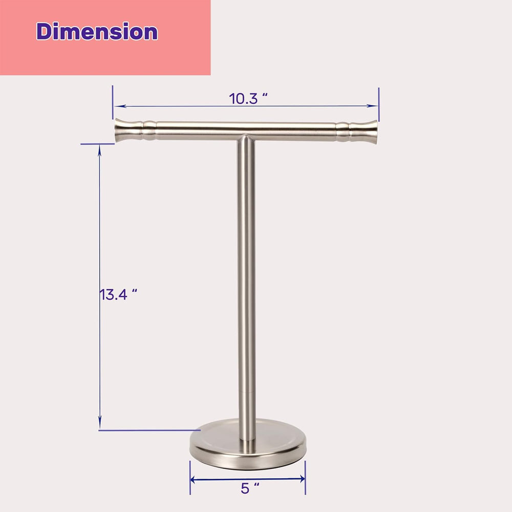 Hand Towel Holder Stand for Bathroom Vanity Countertop SUS304 Stainless Steel...