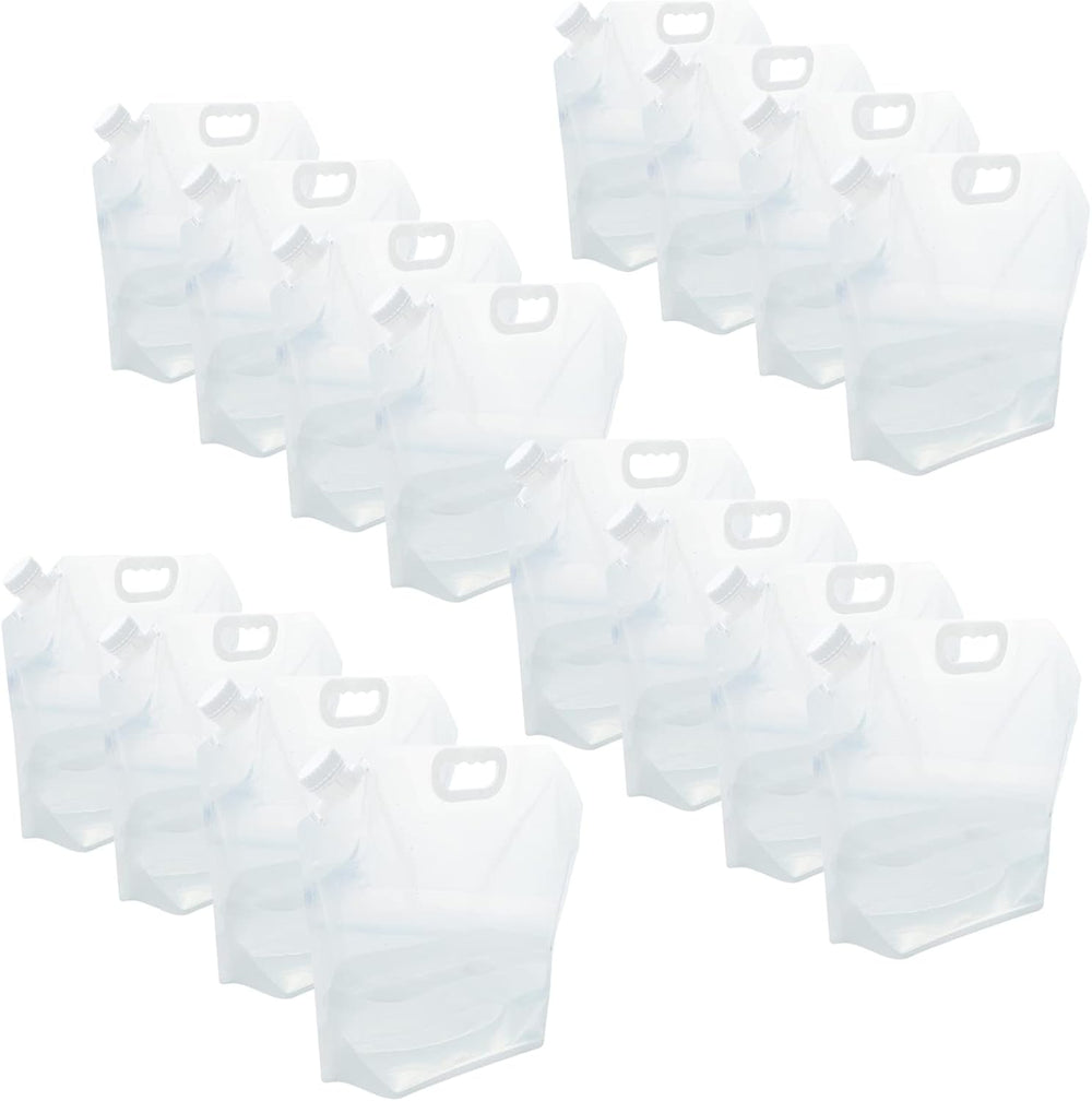 16-Pack Collapsible Water Containers (2.6 Gallon / 10L Each)