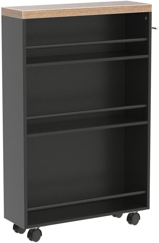 Tribesigns Slim Storage Cart, Rolling Narrow Kitchen Cart on Wheels for Small...