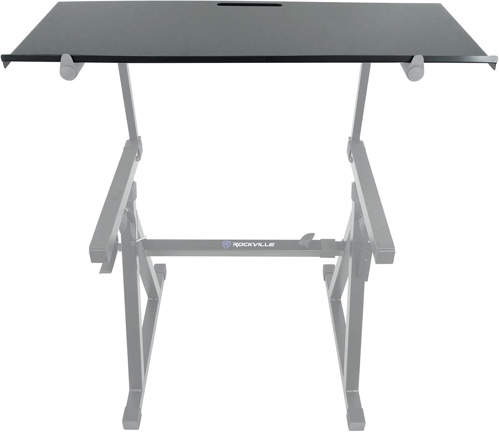 Rockville Z-Shelf Universal Utility Shelf for Z-Stand with Second Tier