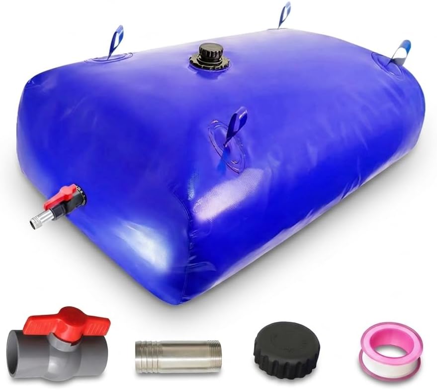 Aimery 400L/105.7Gallon Foldable Water Storage Bladder Portable Water Tank