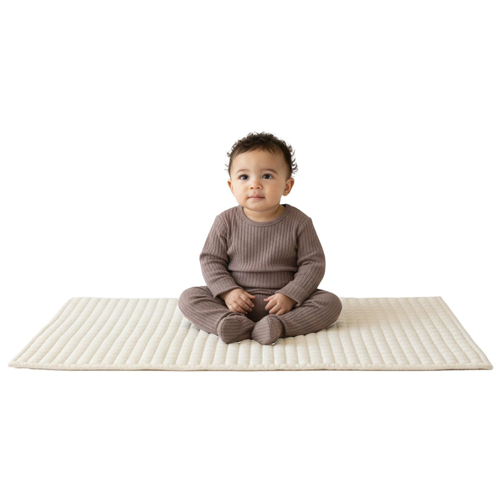 Organic Cotton Changing Mat 20x33 in, Plain Earth Ivory
