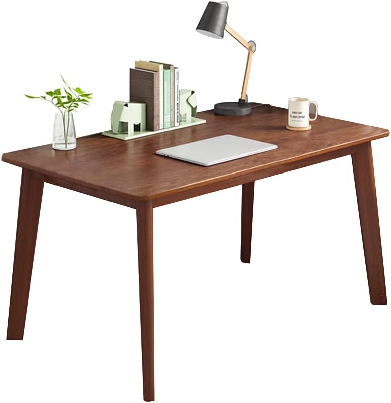 IOTXY Simple Wooden Writing Desk - 39" W PC Laptop Computer Table, Walnut