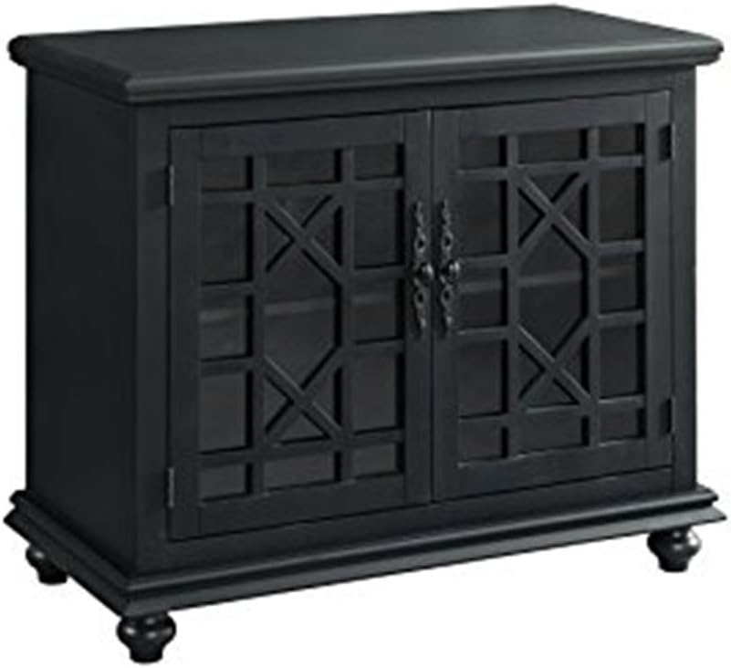 Martin Svensson Home Elegant Small Spaces Accent Cabinet, Antique Black