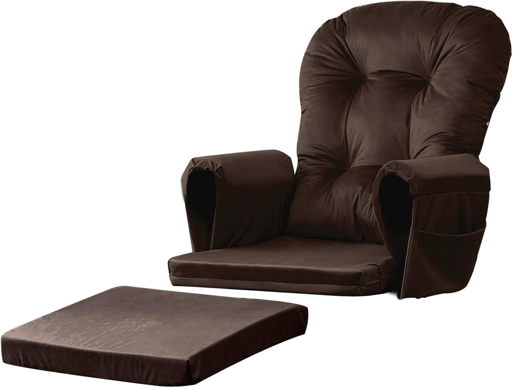 5PCS Glider Rocker Replacement Cushions Set with Ottoman Cushion