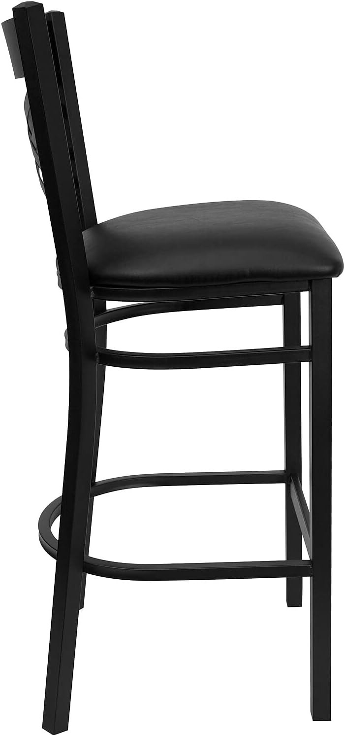 Flash Furniture Hercules Metal Restaurant Barstool, Black