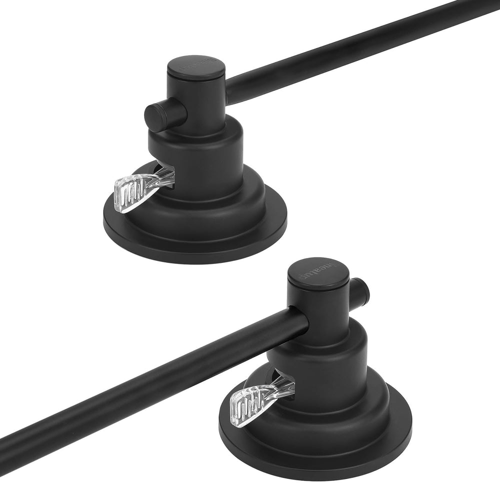 Sneatup Suction Cup Extendable 17-29" Stainless Steel Towel Bar (Matte B...