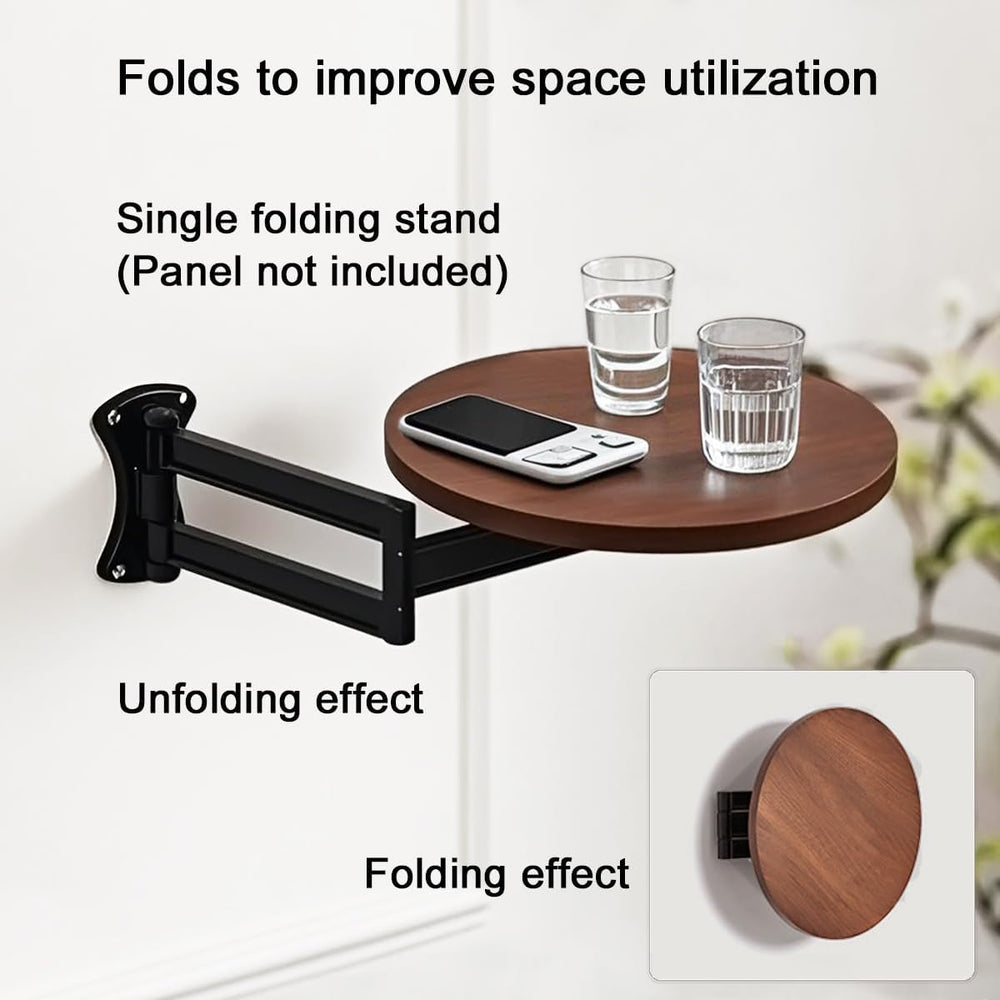 Wall Floating Nightstand Shelf Brackets,Foldable,Rotatable