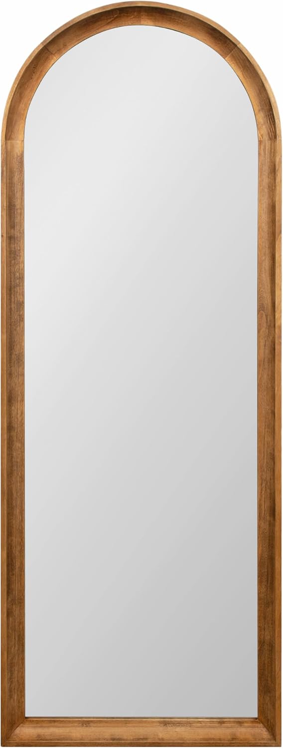 Kate and Laurel Hatherleigh 18x48 Modern Arched Full-Body Mirror for Wall