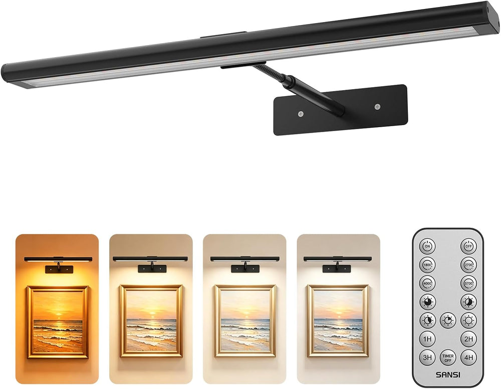 SANSI 6200mAh Picture Lights for Wall, Rechargeable Art Gallery Light