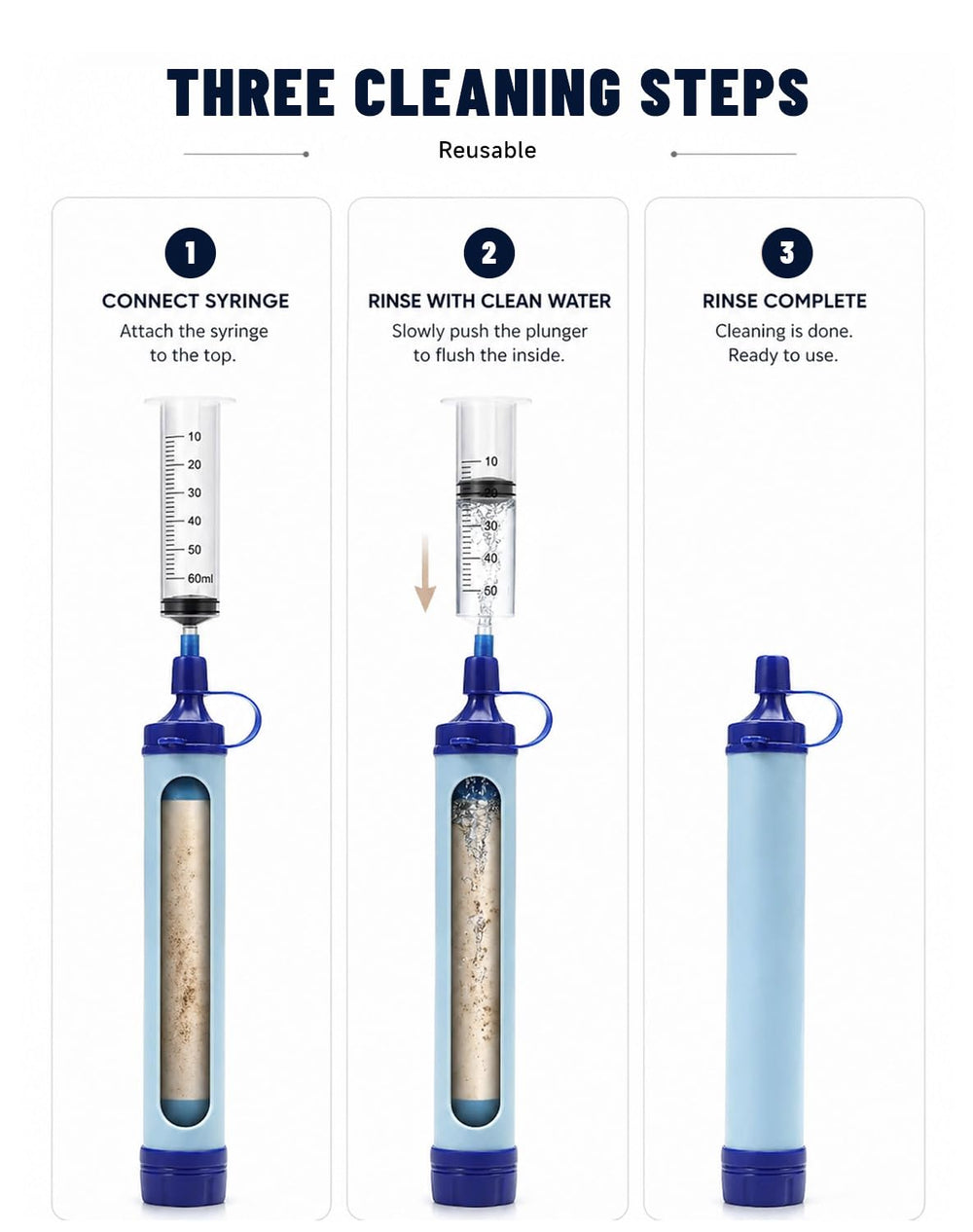 Water Filter, Lightweight Portable Water Filter Straw (1)