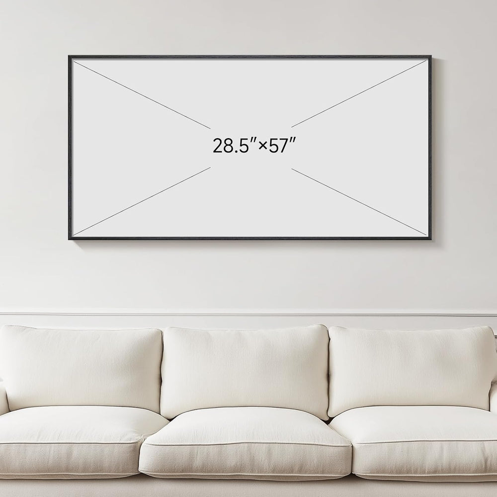 Large Framed Silver White Abstract Wall Art for Living Room, Vertical 30x60