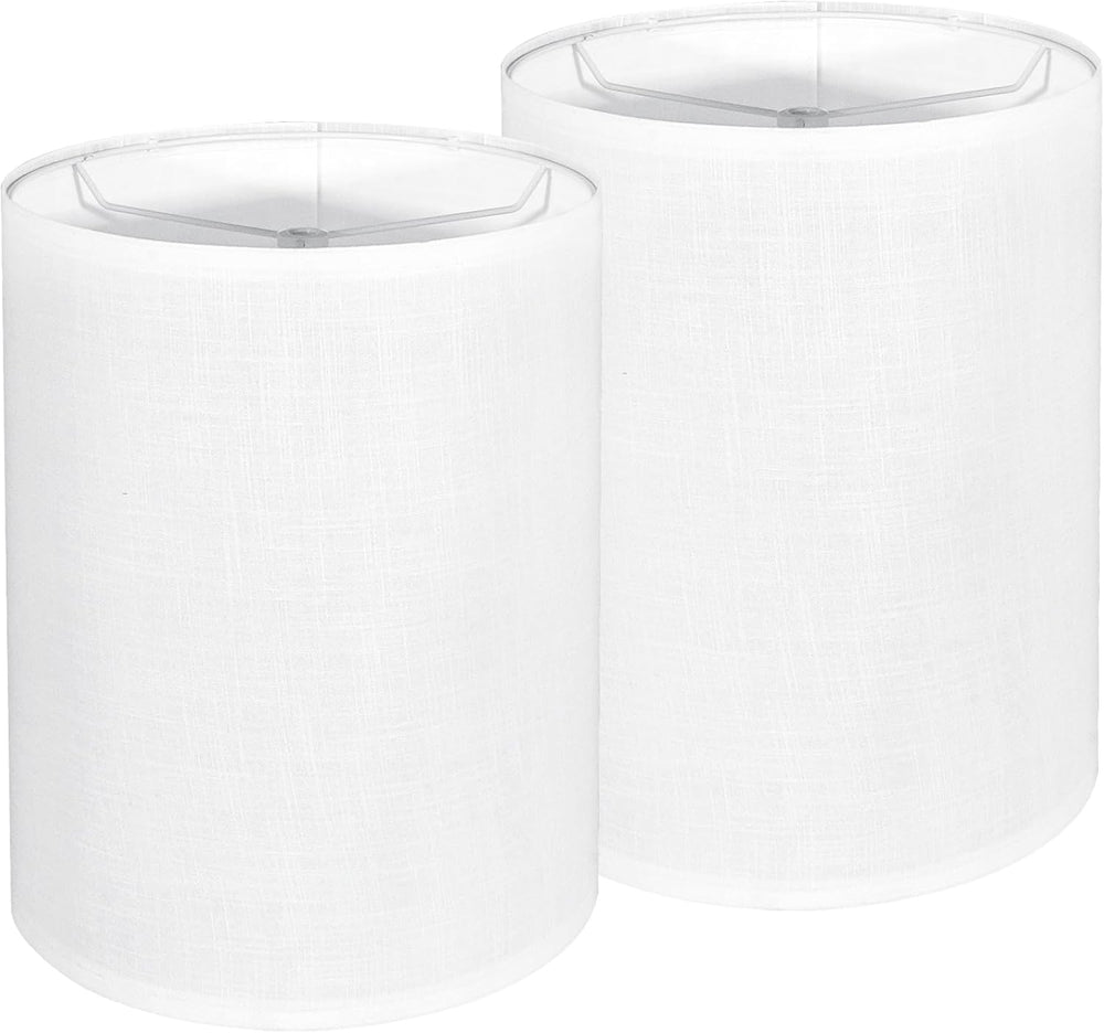 Tall Lamp Shades Set of 2, Drum Lampshade for Table Lamps Floor Lamp, 10&quot...