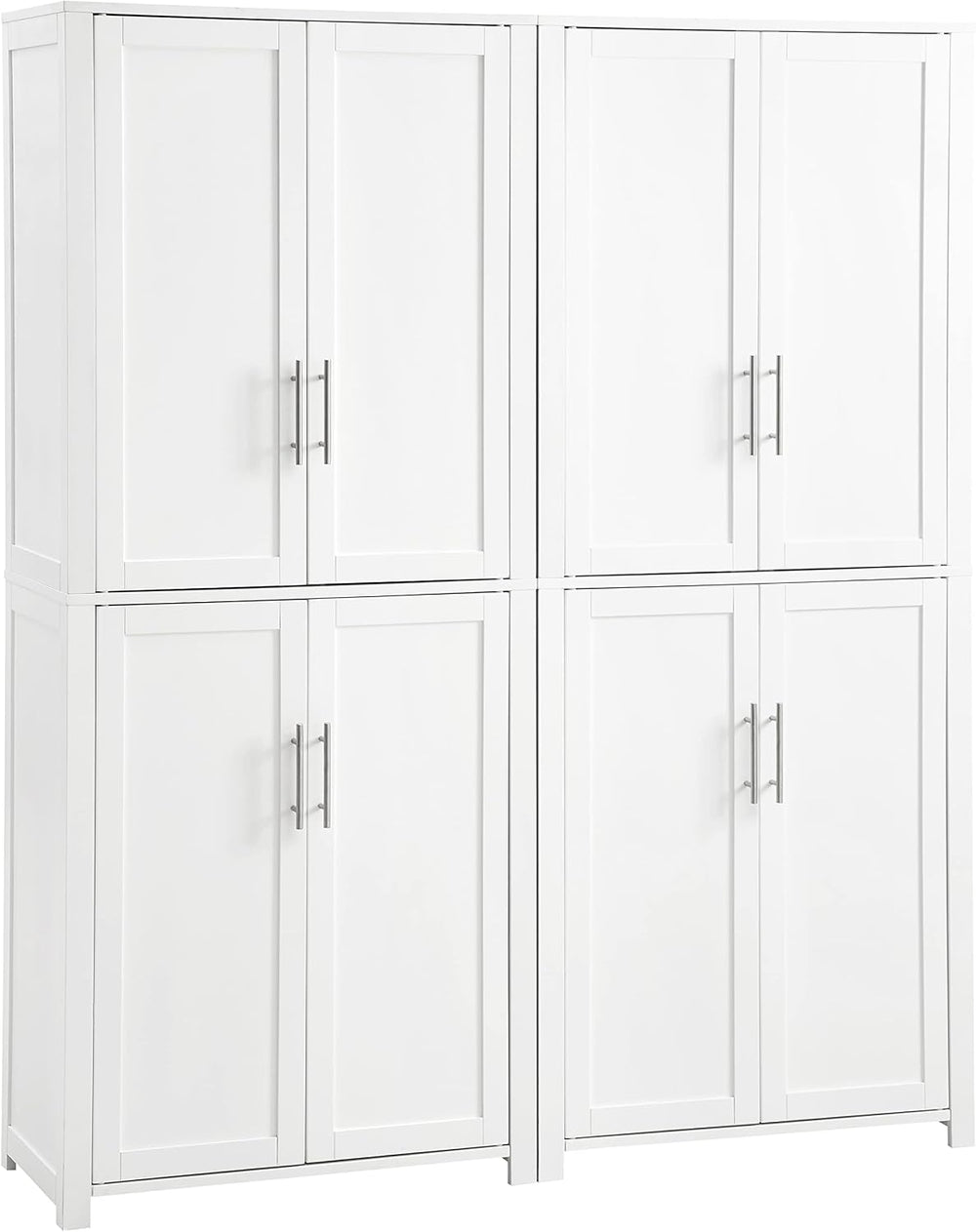 Crosley Furniture Savannah 2-Piece Pantry Storage Cabinet Set